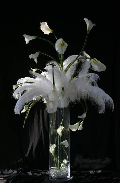 feather centerpieces for weddings
