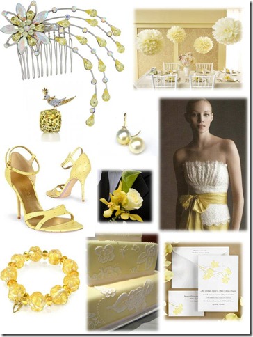 Pale yellow is a Spring Summer color trend for weddings in 2010